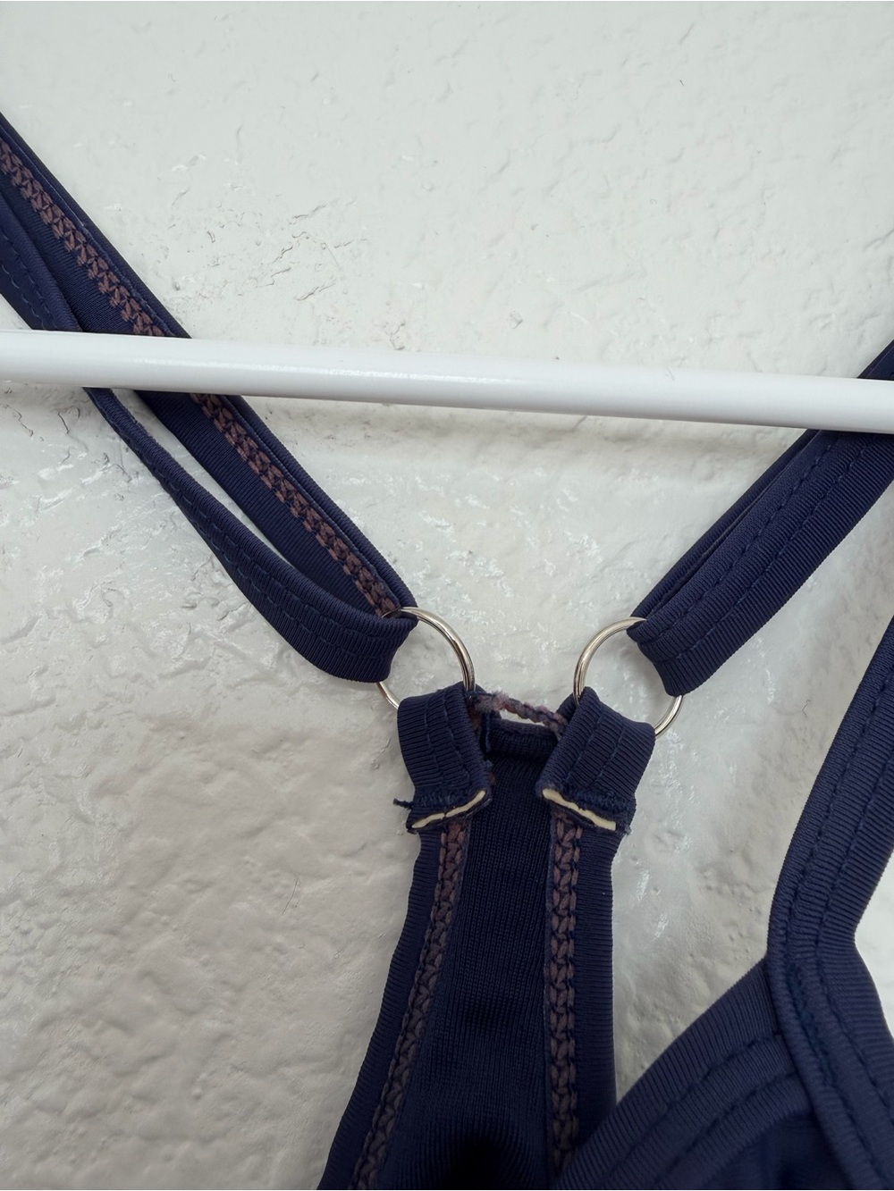 TEMPT ME Navy Blue Athletic Racerback One Piece Swimsuit - Size S - Picture 5 of 9